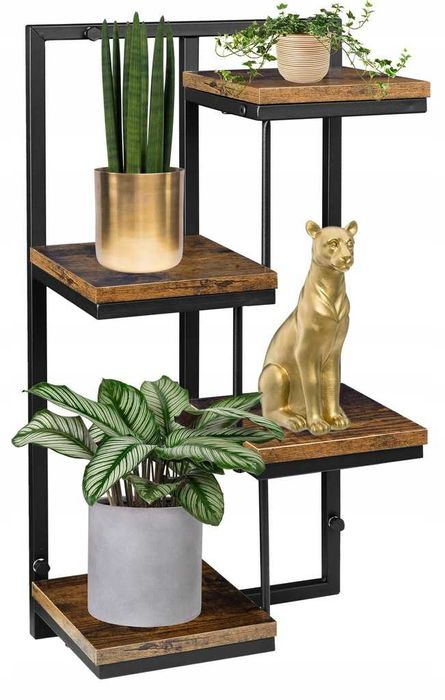 Kwietnik ścienny wiszący regał na kwiaty metalowy