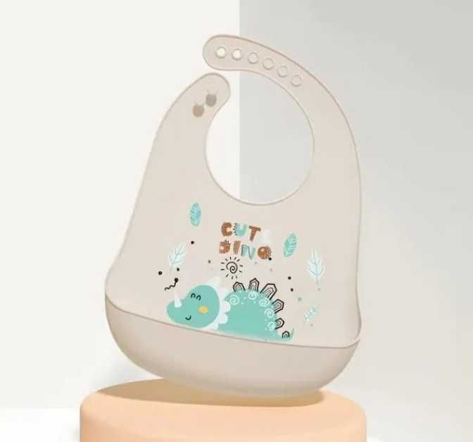 Силиконовые слюнявчики с карманом /Дитячий силіконовий слюнявчик