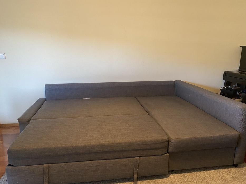 Sofá-cama com Chaise longue em ótimo estado