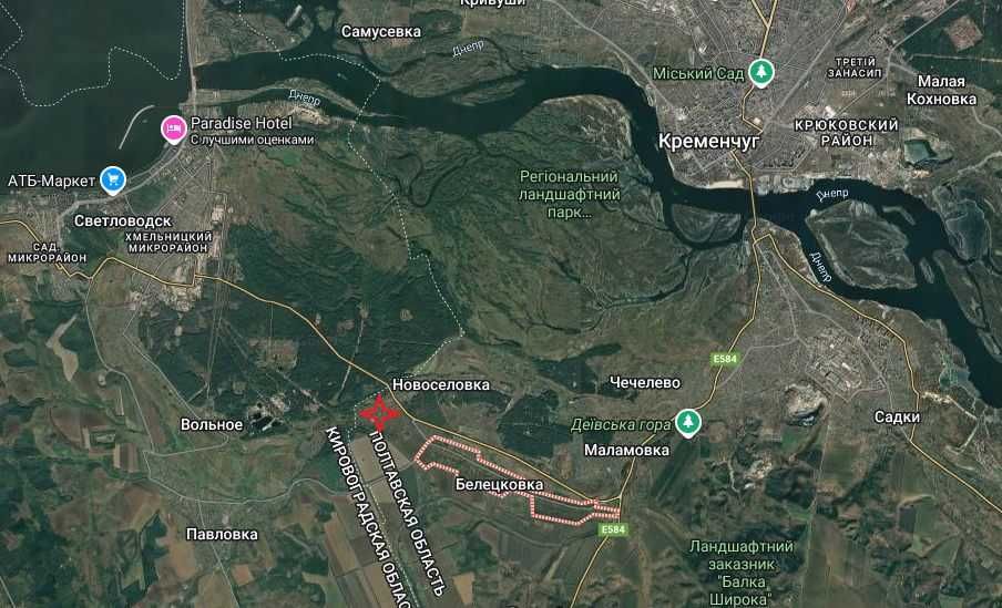 Земельна ділянка 0,25 га біля с. Білецківка, ліс, озера, чисте повітря