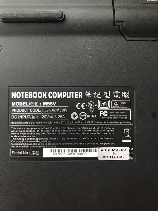Ноутбук Asus модель M55v