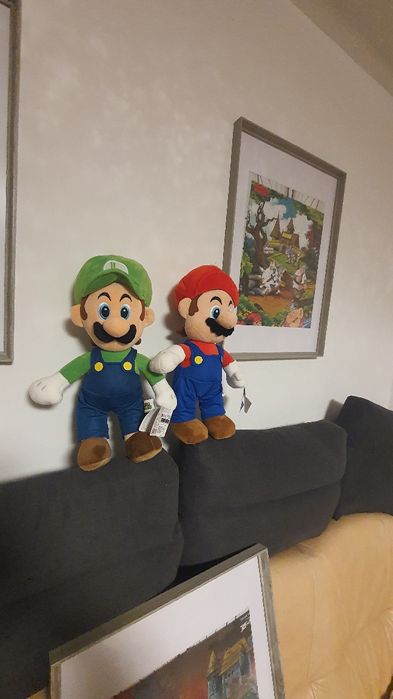 Maskotki Super Mario  Mario I Luigi