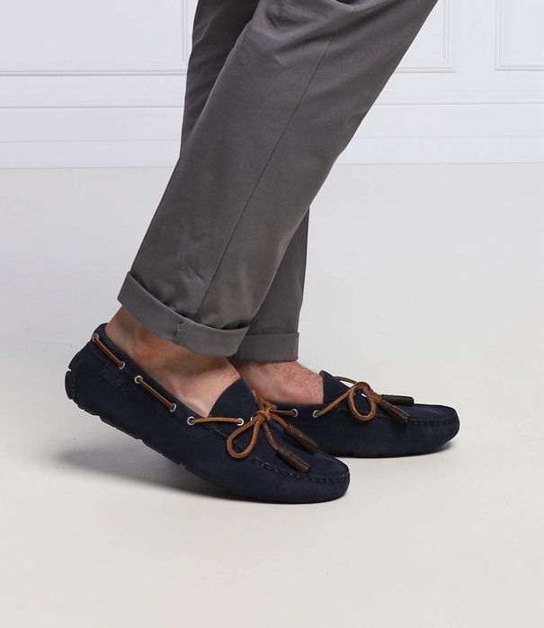 Оригінальні замшеві лофери polo ralph lauren  anders suede loafer