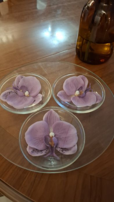 Орхідеї Декор тарілка з квітами орхідеї підставка бу