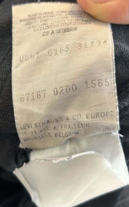 Jeansy Levis czarne
