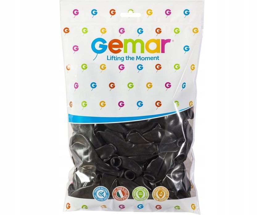 Balony Pastelowe Czarne Black Urodziny 10Szt. Nowy Produkt