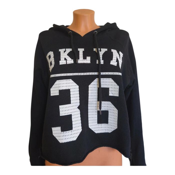 Fb Sister krótka bluza z kapturem oversize M L XL