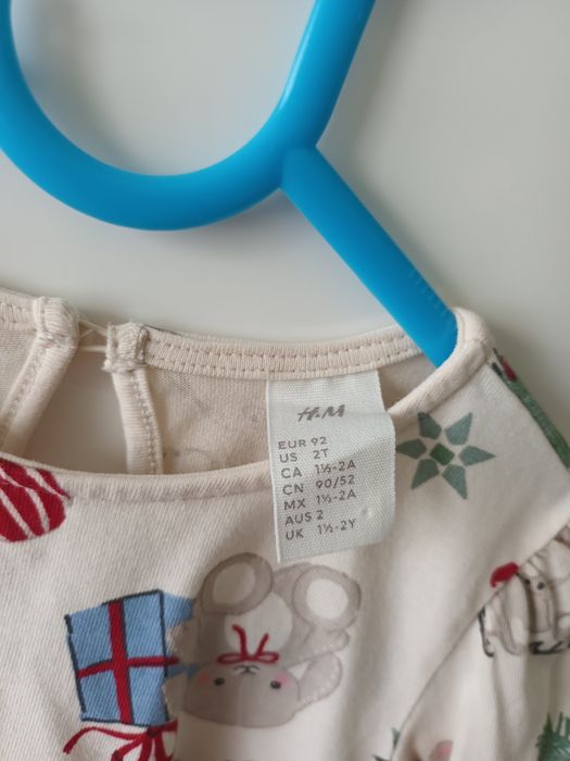 Sukienka dziewczęca H&M świąteczna 92cm