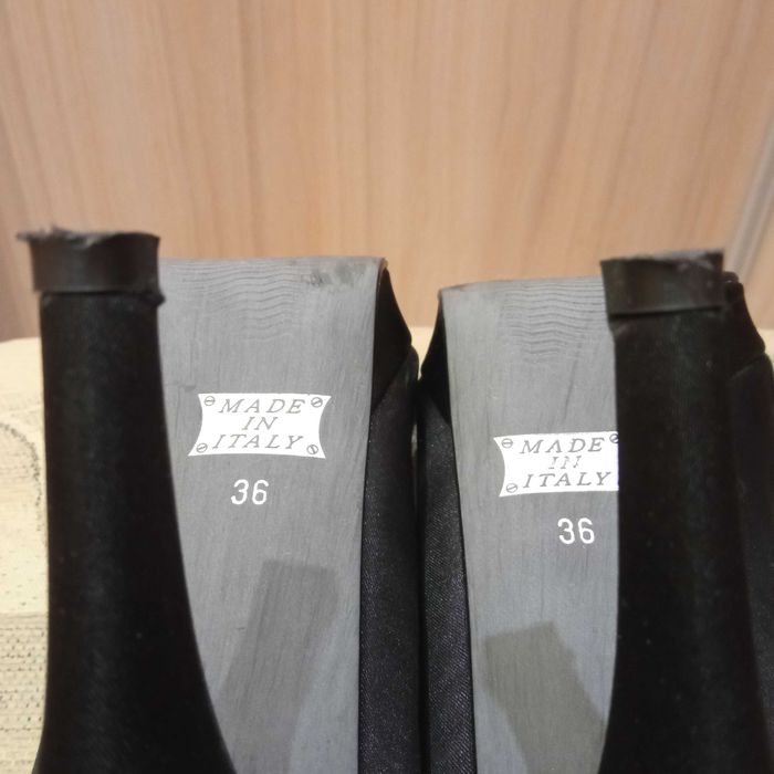 Mega Prima Moda aksamitne czarne szpilki r. 36 jak nowe