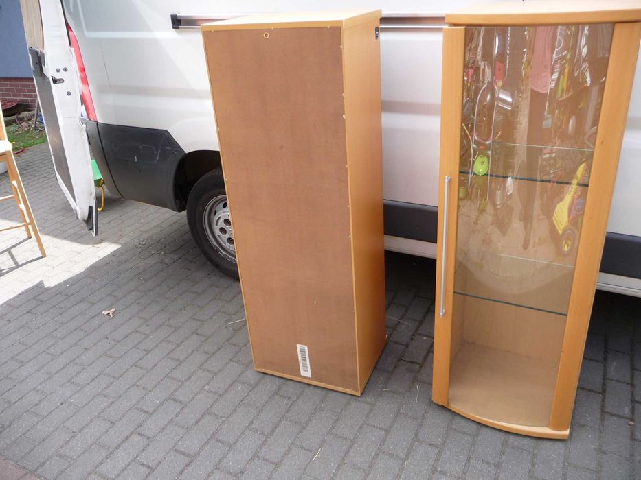 Szafki do salonu przeszklone - 2 sztuki