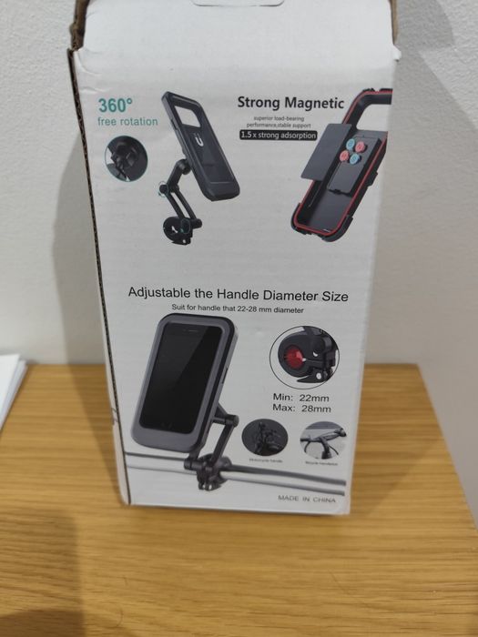 Suporte telemóvel para chuva