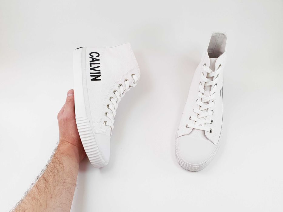 Белые кеды оригинал CALVIN KLEIN 41 на стопу 26.5 см 8 US