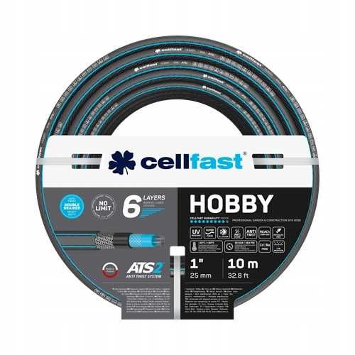Cellfast HOBBY wąż ogrodowy 1" 10m 6-warstwowy nie skręcający się