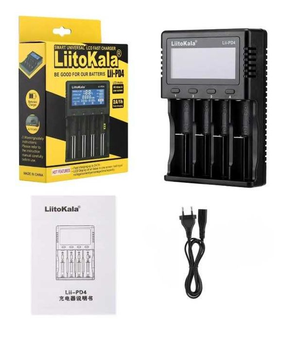 Зарядний пристрій Liitokala Lii-PD4, LiFePO4, NiMH/Cd, Li-ion