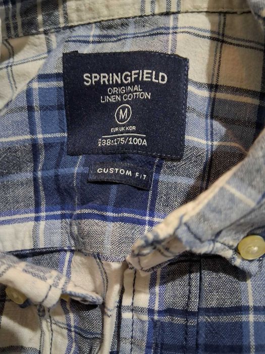 Camisa manga curta xadrez Springfield