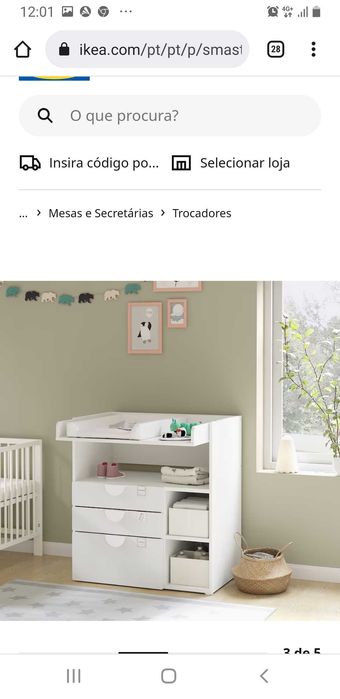 Trocador IKEA usado