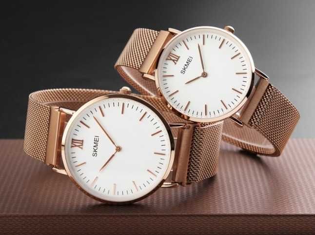 Zegarek SKMEI 1181 bransoleta MESH gold złoty wysyłka 24h