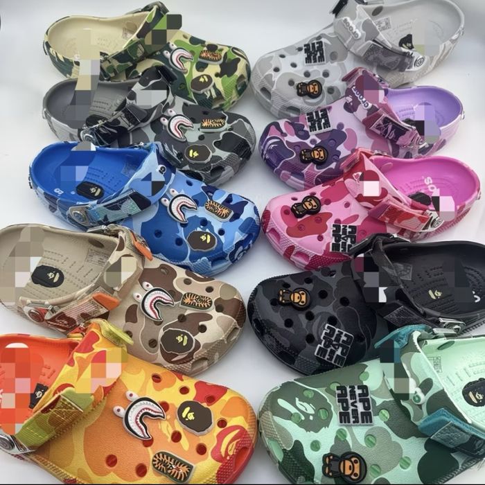 БЕЗ ПЕРЕДОПЛАТИ! Crocs bape крокс бейп крокси кроксы бейп