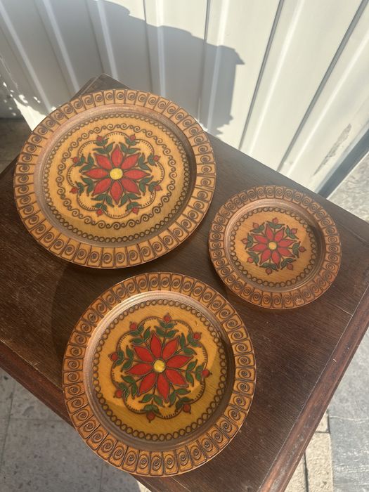 Prato decorativo em madeira