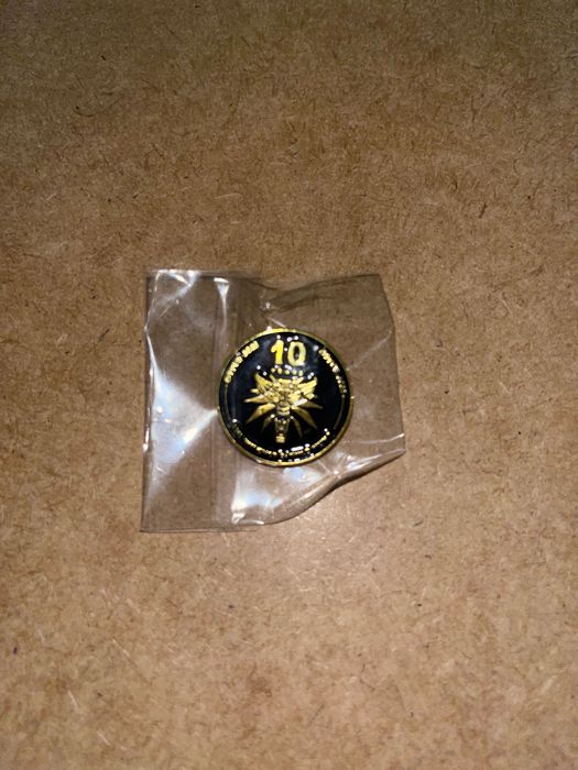 Unikatowy zestaw The Witcher 3 Wild Hunt ramka z medalem 10 Years+nowa