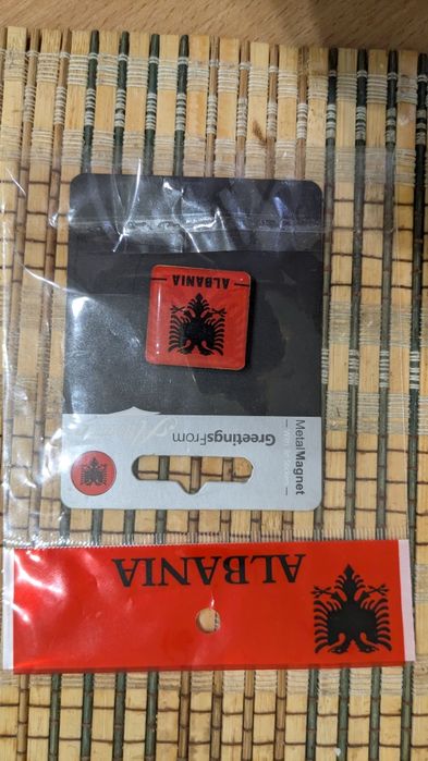 Магніт холодильник прапор  Албанія