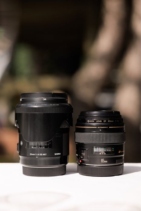 Продаю Canon 85 mm 1.8 Sigma 35 mm 1.4 mm art для canon