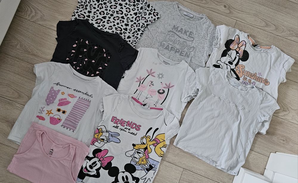 Zestaw 9 t-shirtów rozm. 134