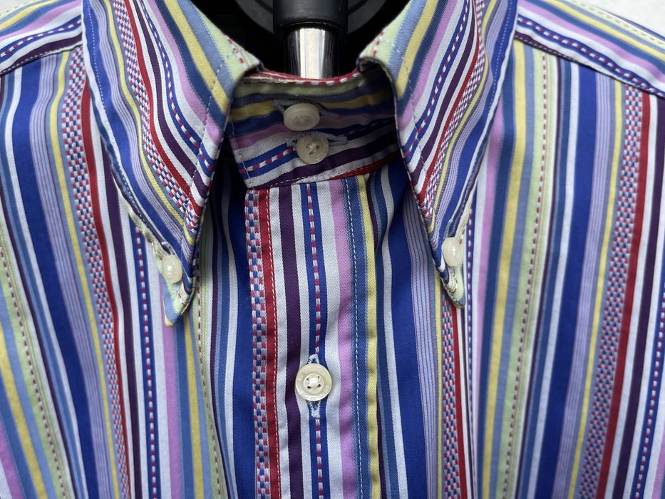 Męska koszula Etro Milano kolorowa rozm L 42 st. idealny