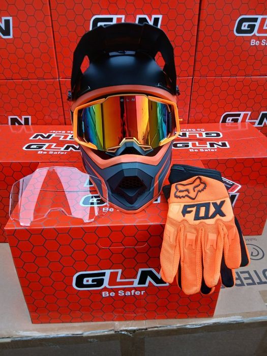 Мотошолом кросовий мото шлем кросс  шолом для мотоцикла кросовий