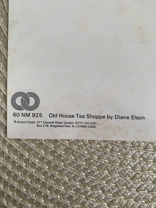 Postal Old House Tea Shoppe by Diane Elson