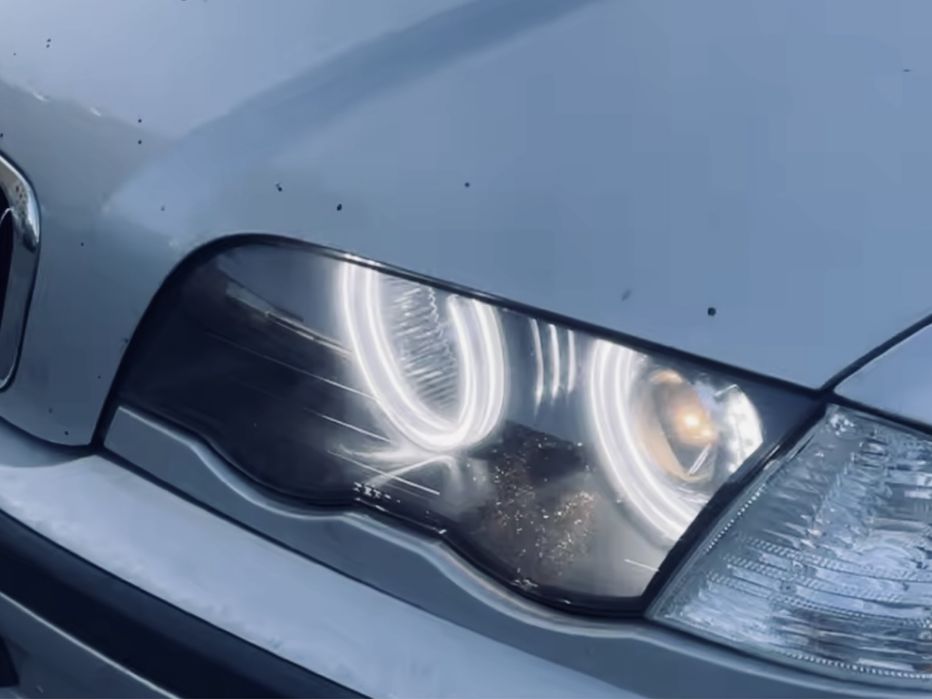 Хрустальные LED ангельские глазки белые оранжевые BMW E46 E36 E38 E39