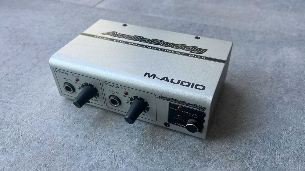 M-Audio Audio Buddy – Przedwzmacniacz 2-kanałowy | STAN IDEALNY + Zasilacz