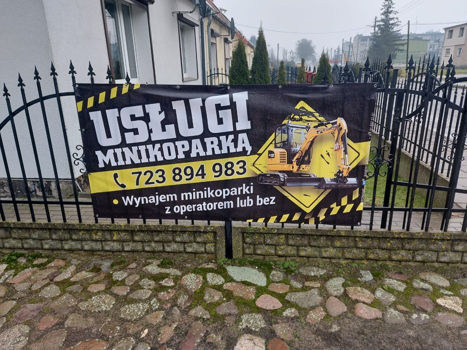PROMOCJA!!!Wynajem minikoparki na doby usługi