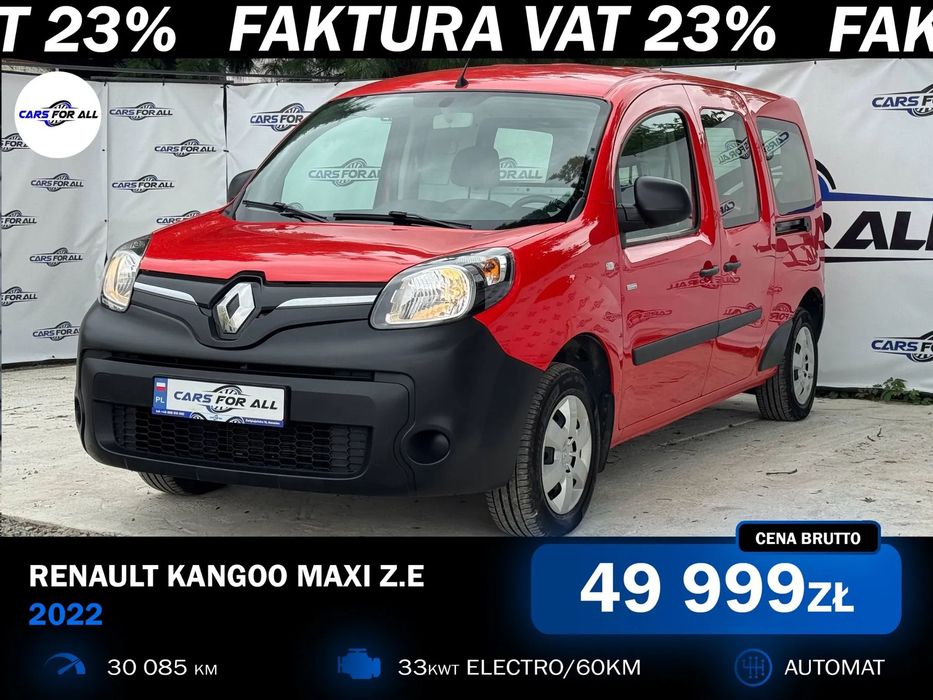 Renault Kangoo Z.e. 2-Os Electric Tylko Km - Webasto - Android