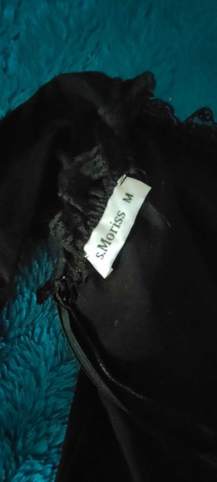 Sukienka biała z czarnym S-M