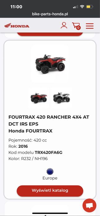 Honda rancher  trx 420  quad trx 420FA6, FA5 cdi ecu moduł