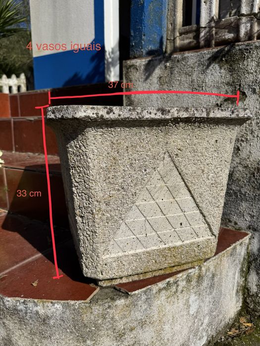 Vasos de pedra para jardim (varias medidas e formatos)
