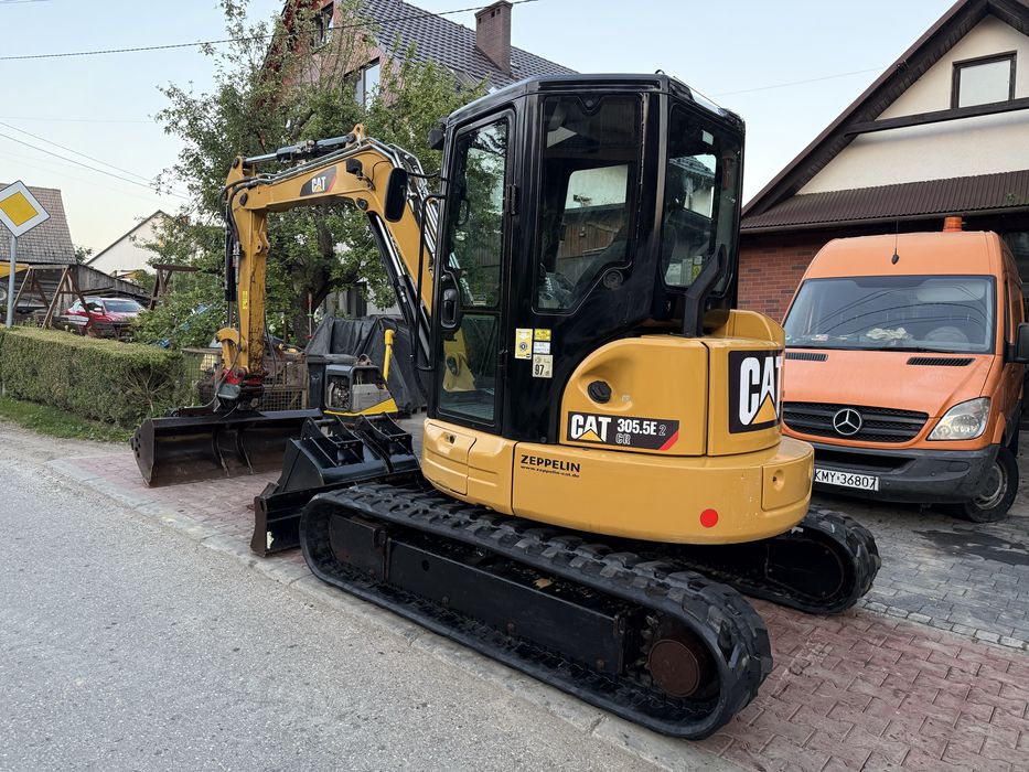 Minikoparka Caterpillar CAT 305.5 E2 CR z Niemiec Klimatyzacja 3 łyżki 5,5tony 3400mth
