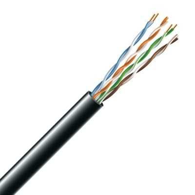 Кабель мережевий ЗЗКМ UTP cat.5e 305м 4х2х24AWG Cu PE (зовнішній)