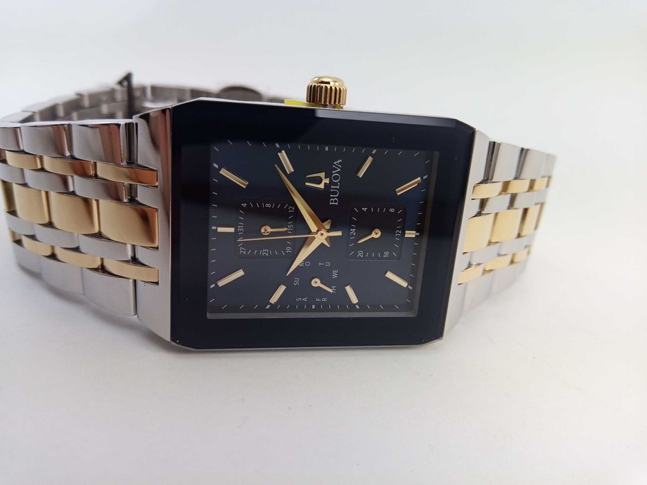 Роскошные мужские часы BULOVA 98C150 с календарем, чоловічий годинник