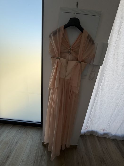 Vestido rosa claro