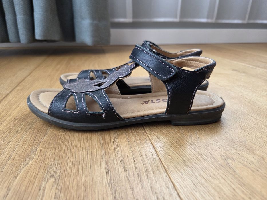 Sandały dziewczęce skórzane r.36