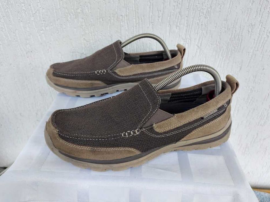 Кожанние туфли-мокасини Skechers Relaxed Fit р.41