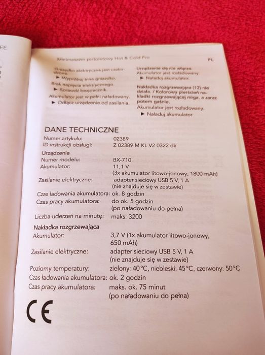 Urządzenie do masażu "Mini Gun"