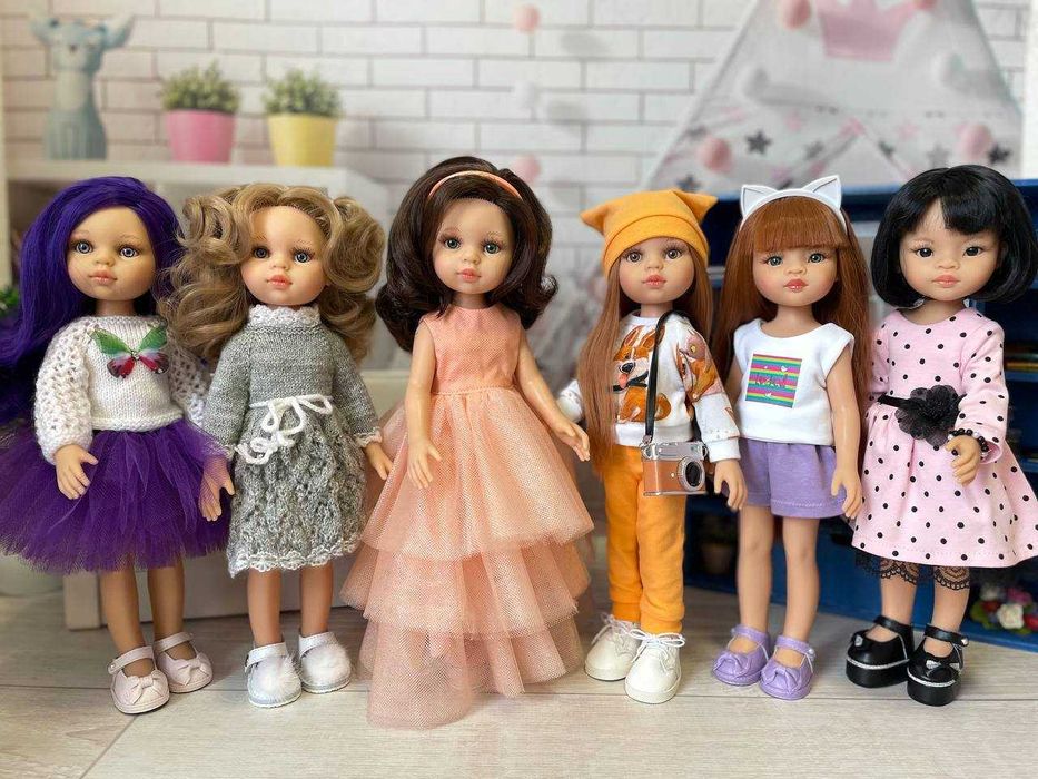 Куклы Паола Рейна лялька Paola Reina 32 см в HandMade аутфитах