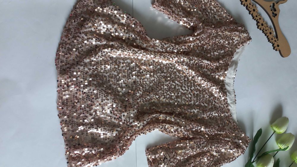 Вечірня блузка вагітним в паєтках нова 46 розмір s