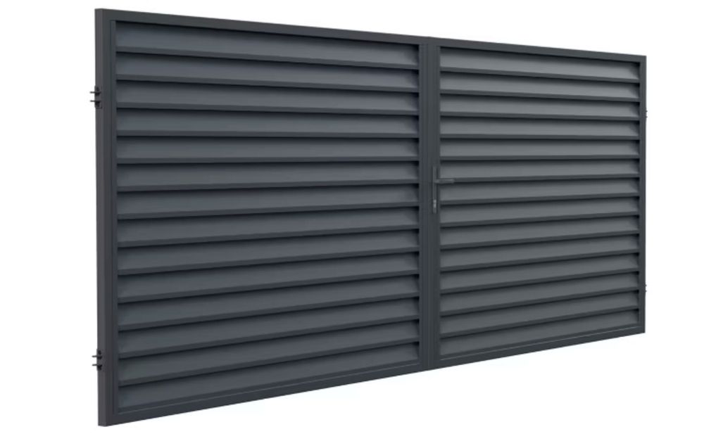 Brama żaluzjowa 180 x 300 , RAL7016 , Transport PL
