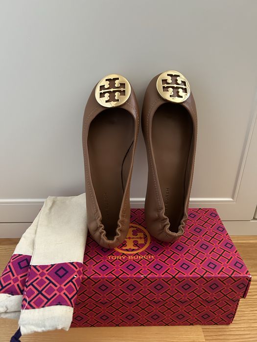 Baleriny Tory Burch skórzane
