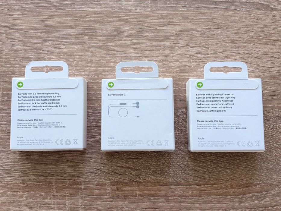 Навушники Apple Оригінал 100% EarPods 3.5 mm Lightning USB-C ЕарПодс