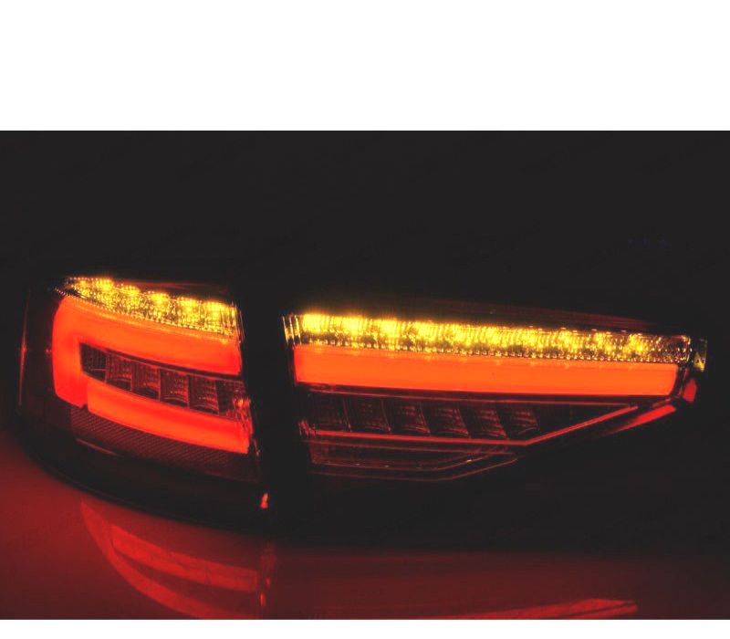 CONJUNTO DE FAROLINS AUDI A4 B8 SEDAN LED DINÂMICOS PRETO POR LED ORIGINAL